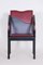 Mid-Century Armchair in Lacquered Wood & Leather, 1970s, Image 9