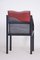 Mid-Century Armchair in Lacquered Wood & Leather, 1970s, Image 8