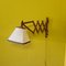 Dutch Wooden Hinge Wall Lamp, 1960s 4