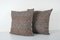 Gray Turkish Kilim Pillow Covers, Set of 2, Image 2
