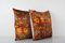 Vintage Red and Yellow Velvet Cushion Covers, Set of 2 3
