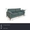 Blaues Petrol 3-Sitzer Sofa aus Stoff 2