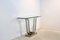 Minimalist Curvaceous Stainless-Steel, Brass and Glass Console Table 5