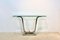 Minimalist Curvaceous Stainless-Steel, Brass and Glass Console Table 6