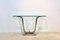 Table Console Minimaliste Curvaceus en Acier Inoxydable, Laiton et Verre 6