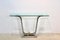 Minimalist Curvaceous Stainless-Steel, Brass and Glass Console Table 4