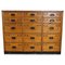 Dutch Industrial Pine Apothecary / Workshop Cabinet, 1930s, Image 1