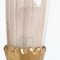 Goldene Wandlampe aus Kelchglas & Messing von Barovier, 1960, 2er Set 5