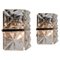 Vintage Square Crystal and Silver Chrome Sconce from Kinkeldey, 1970, Image 1