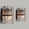 Vintage Square Crystal and Silver Chrome Sconce from Kinkeldey, 1970, Image 2