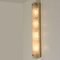 Brass Clear Bubbled Glass Wall Lights from Hillebrand, 1960s, Set of 2 8