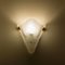 Art Deco Style Frosted Glass Wall Light, 1960s, Image 13