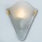 Art Deco Style Frosted Glass Wall Light, 1960s 9