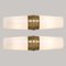 White and Brown Ceramic Wall Lights, 1970 13