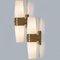 White and Brown Ceramic Wall Lights, 1970 3