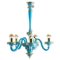 Blue Gold Chandelier by Barovier & Toso, 1969 1