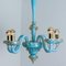 Blue Gold Chandelier by Barovier & Toso, 1969 9