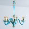 Blue Gold Chandelier by Barovier & Toso, 1969 2
