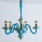 Blue Gold Chandelier by Barovier & Toso, 1969 7