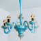 Blue Gold Chandelier by Barovier & Toso, 1969 10