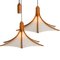 Wooden Pendant Light with Textile Shade from Domus Germany, 1970s, Image 8