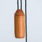 Wooden Pendant Light with Textile Shade from Domus Germany, 1970s 6