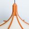 Wooden Pendant Light with Textile Shade from Domus Germany, 1970s 10