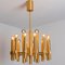 Brass Chandelier by Angelo Brotto for Esperia Italia, 1969 8