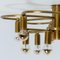 Flower Gold Brass Flush Mount by Leola, 1970s 13