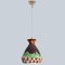 Green and Brown Ceramic Pendant Light, 1970 3