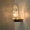Vintage Chrome and Clear Glass Sconce, 1960 8