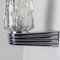 Vintage Chrome and Clear Glass Sconce, 1960 13