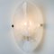 Oval Marbled Glass Wall Light from Hillebrand, 1960s 5