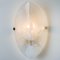 Ovale Wandlampe aus Marmoriertem Glas von Hillebrand, 1960er 5