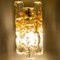 Goldene Wandlampe aus strukturiertem Eisglas von JT Kalmar für Kalmar, 1970er 10