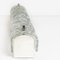 Weiße Wandlampen aus klarem Blasenglas von Hillebrand, 1960er, 2er Set 10