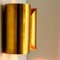 Several Curved Brass Wall Light, 1970s 5
