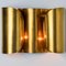 Several Curved Brass Wall Light, 1970s 9