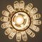 Lampada vintage rotonda in vetro trasparente, anni '60, Immagine 5