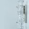 Wave Textured Glass Silver Wall Light by J. T. Kalmar for Kalmar, 1970s, Image 3