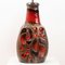 Fat Lava Braune Rote Keramik Tischlampe, 1960 7