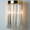 Vintage Clear Brass and Glass Wall Lights, 1970, Set of 2 7