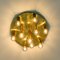 Gold Brass Flush Mount from Cosack, 1970s, Image 11