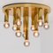 Gold Brass Flush Mount from Cosack, 1970s 8