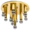 Gold Brass Flush Mount from Cosack, 1970s, Image 1