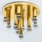 Gold Brass Flush Mount from Cosack, 1970s, Image 2