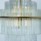 Clear Gold Glass Tube Chandelier from Sciolari, 1970s 19