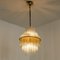 Clear Gold Glass Tube Chandelier from Sciolari, 1970s 10