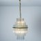 Clear Gold Glass Tube Chandelier from Sciolari, 1970s 11