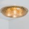 Gold Brown and Textured Glass Flush Mount from Hillebrand, 1960s 6